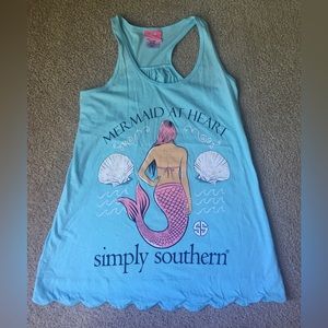 Simply Southern Sz Small mermaid tank top